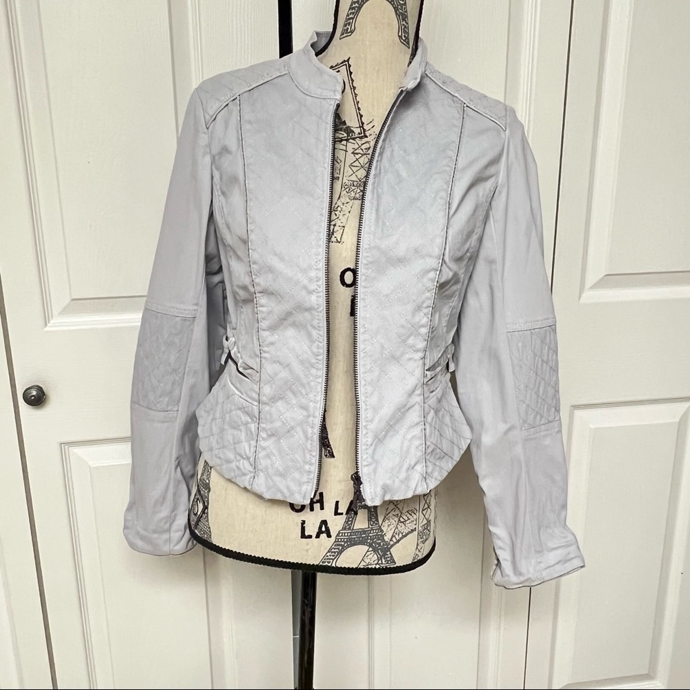 White House black market Moto jacket Size 4